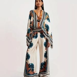 Two piece  tribal print set